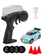 Desktop 1:64 Drift Remote Control Car with LED Lights
