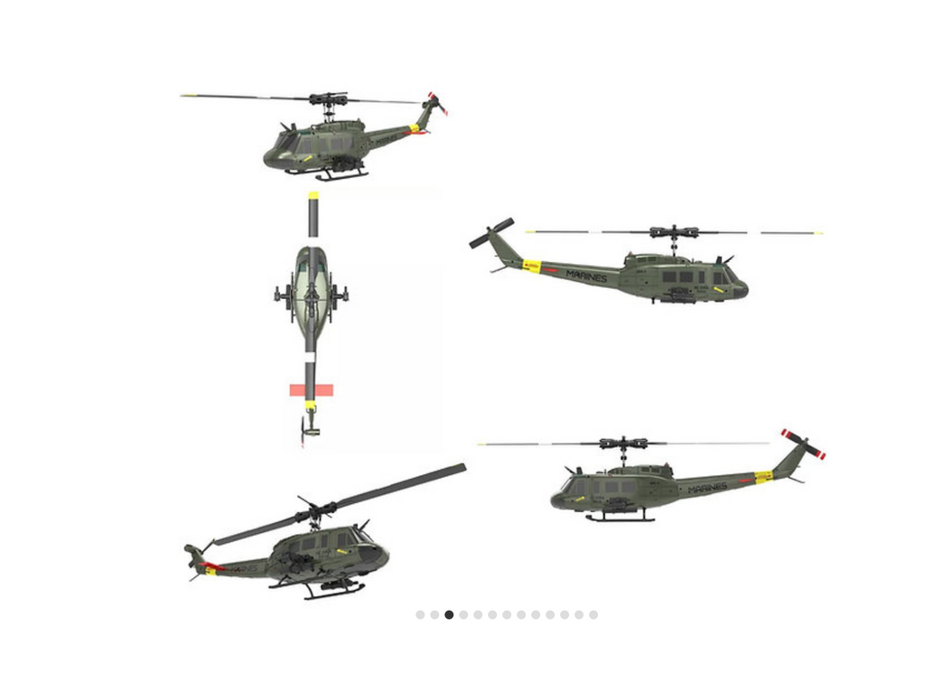 C032 RC Helicopter 2.4G 6-Aixs Gyroscope 6CH Altitude Hold Optical Flow Brushless Remote Control Helicopter