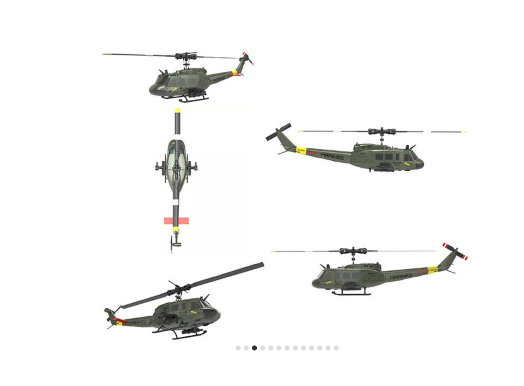 C032 RC Helicopter 2.4G 6-Aixs Gyroscope 6CH Altitude Hold Optical Flow Brushless Remote Control Helicopter