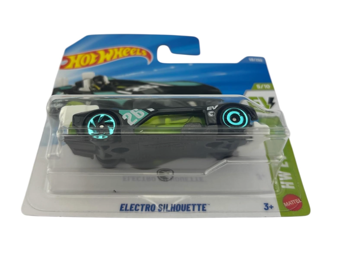 Hot Wheels - Electro Silhouette - JJM02 - TH - Treasure Hunt - HW EV 5/10 - Black - Electric Concept Vehicle in 1:64 Scale - Mattel 2026