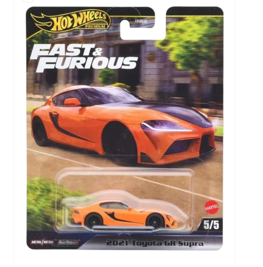 HotWheels Fast and Furious 2021 Toyota GR Supra Imported Premium 1:64 Scale