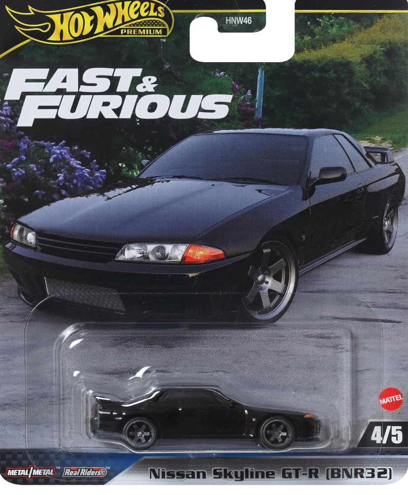 Hot Wheels Premium Fast & Furious Nissan Skyline GT-R Imported (BNR32) - Black
