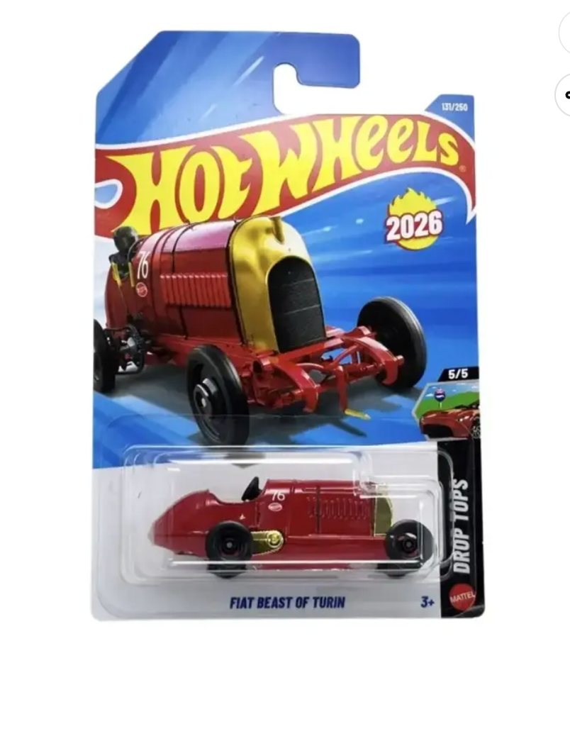 Hot Wheels Red Fiat Beast of Turin G Case 2026
