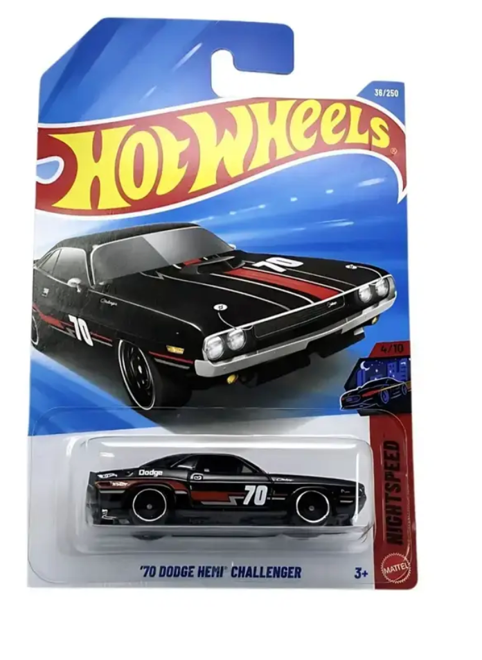 Hot Wheels Black 70 Dodge Hemi Challenger H Case 2026