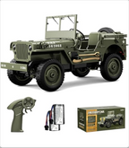 Willys 1:10 Military Jeep 4WD RC Car (Without Top Roof)