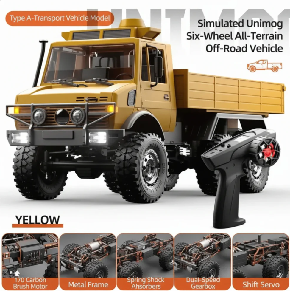 JJRC C8823 1:18 Unimog 6WD RC Crawler