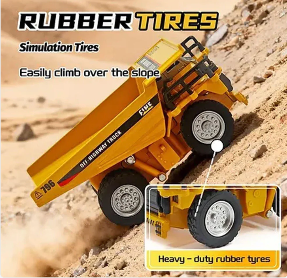 TRASPED HG4-414 1:64 Mini RC Alloy Dump Truck