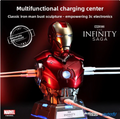 Iron Man Charging Station Bust Mecha Mobile Phone Charger Mode