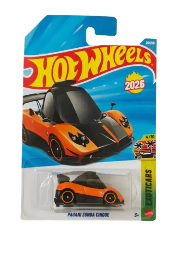 Hot Wheels Orange Pagani Zonda Cinque H Case 2026