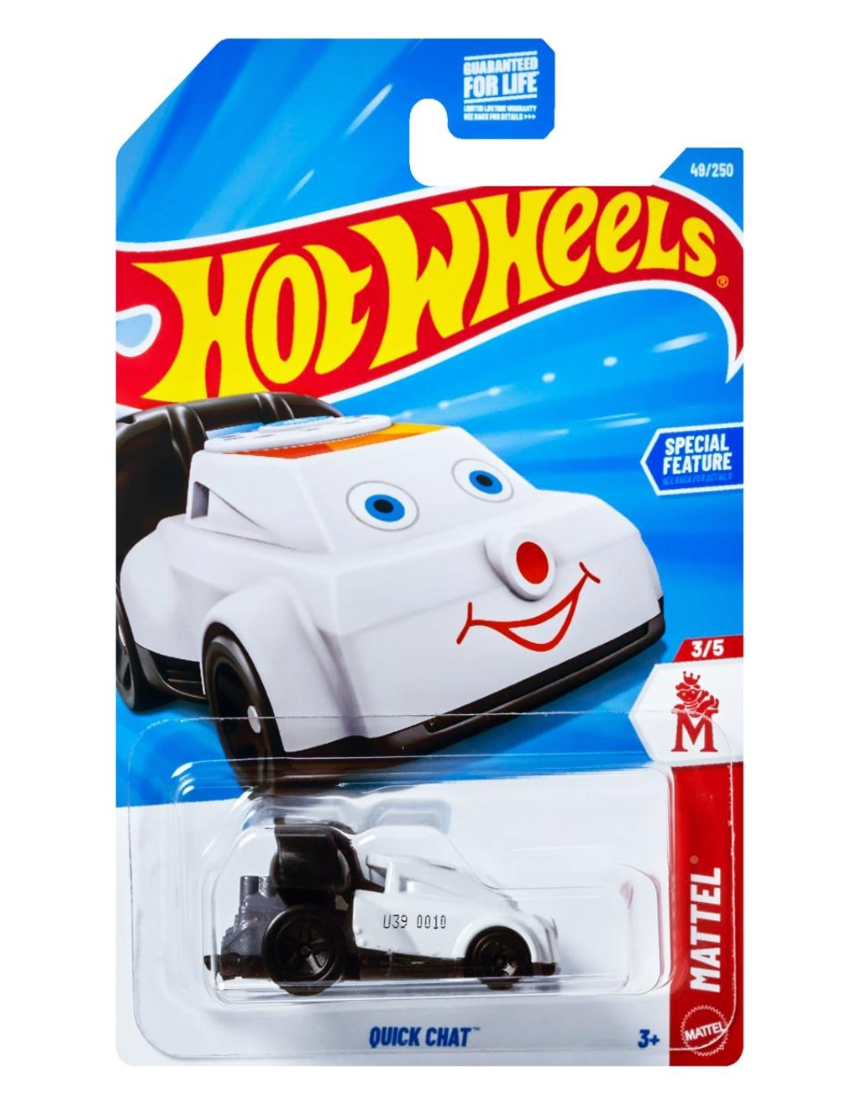 Hot Wheels White Quick Chat G Case 2026