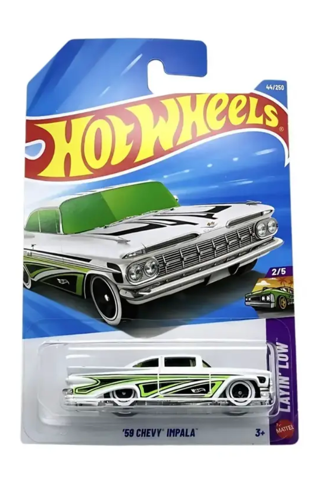 Hot Wheels White 59 Chevy Impala G Case 2026