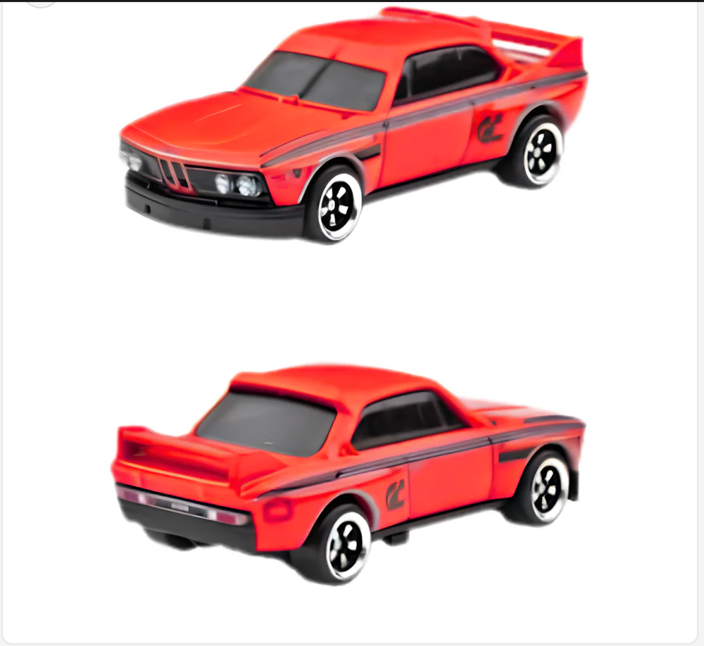 Matchbox Moving Parts BMW 3.0 CSL Orange Diecast Car 1:64 Scale Collectible Model