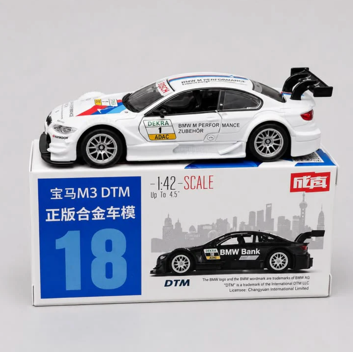 BMW M3 DTM – Official Licensed 1:42 Die Cast Racing Car