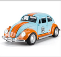 CCA Official Licensed Gulf Volkswagen Classical Beetle 1967 1:38 Scale model Diecast car