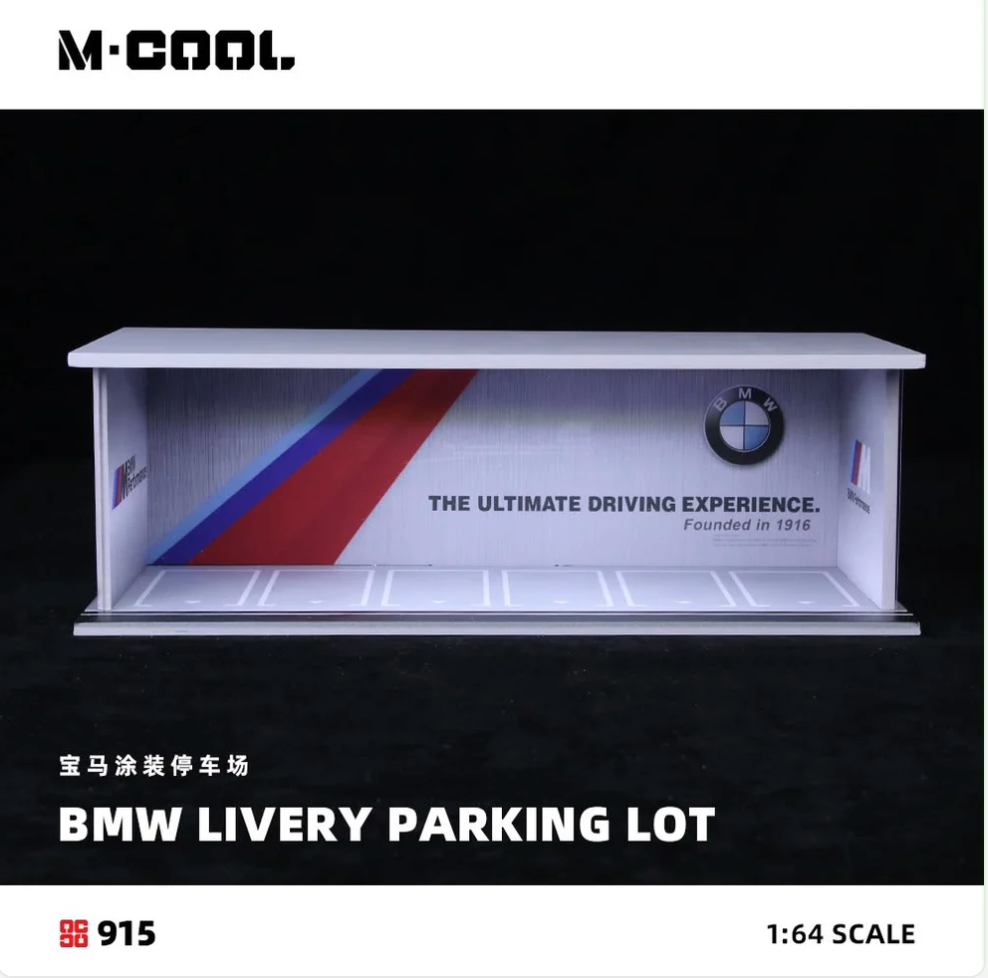M-COOL BMW Livery Parking Lot 1:64 Scale Diorama