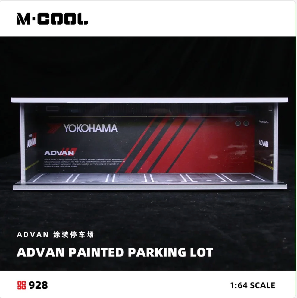 M-COOL ADVAN Painted Parking Lot 1:64 Scale Diorama Display Base