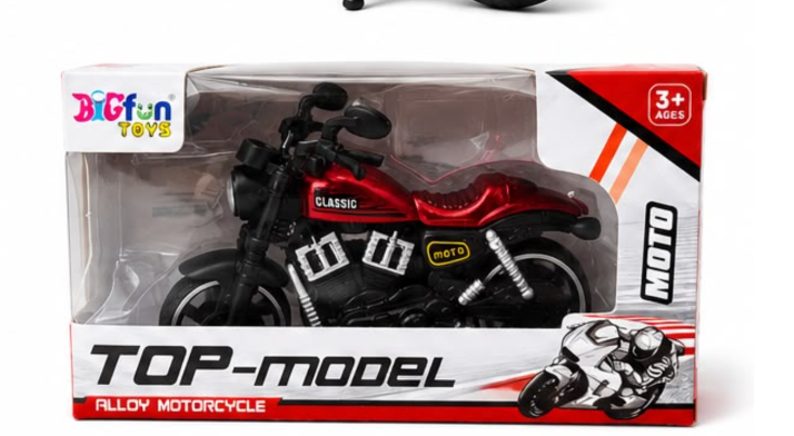 Big Fun Toys Small Pullback Diecast Bike