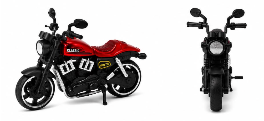 Big Fun Toys Small Pullback Diecast Bike