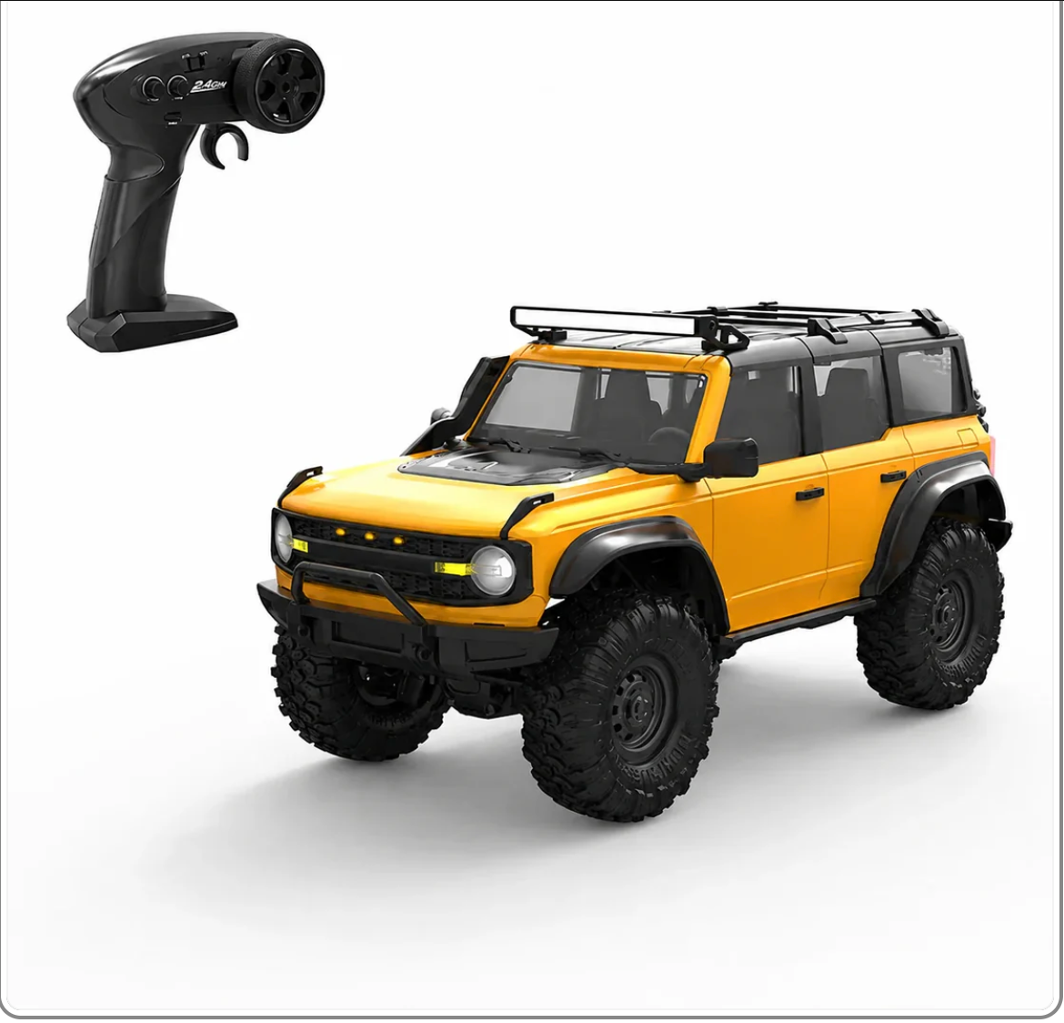 HB 1:16 Ford Bronco Yellow RTR 4WD RC off-road rock crawler