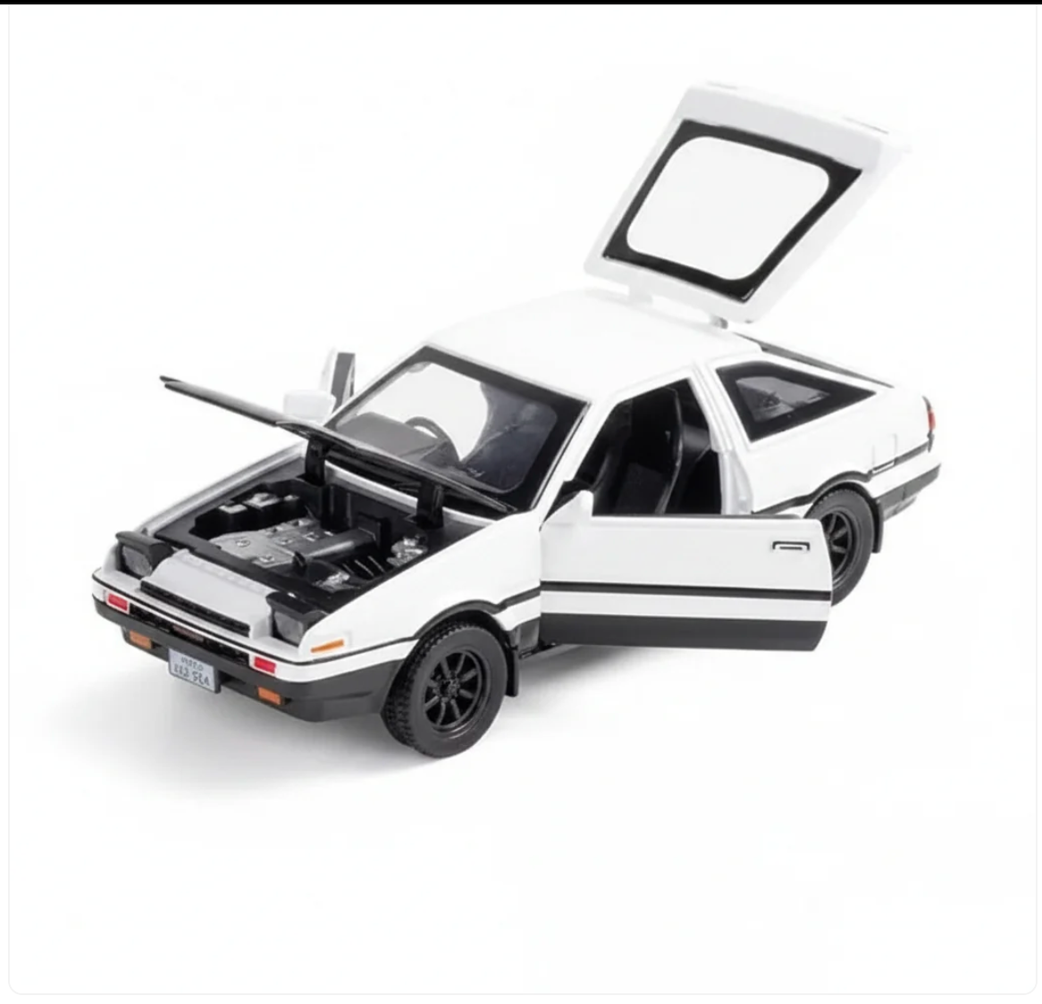 Toyota Sprinter Trueno AE86 | Initial D Style | 1:24 Scale | Diecast Car |