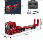 HUINA 1501 770S RC Truck with HUINA 1502 Trailer 1:18 Scale Remote Control Transport Truck Set