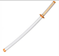 Demon Slayer Cosplay Sword | Zenitsu Agatsuma Nichirin Katana Replica Sword with LED Light and USB Charging