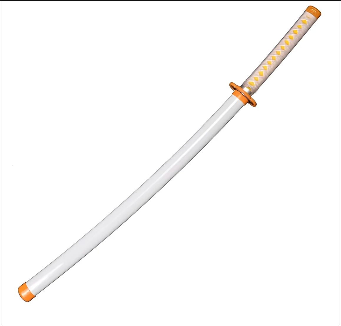 Demon Slayer Cosplay Sword | Zenitsu Agatsuma Nichirin Katana Replica Sword with LED Light and USB Charging