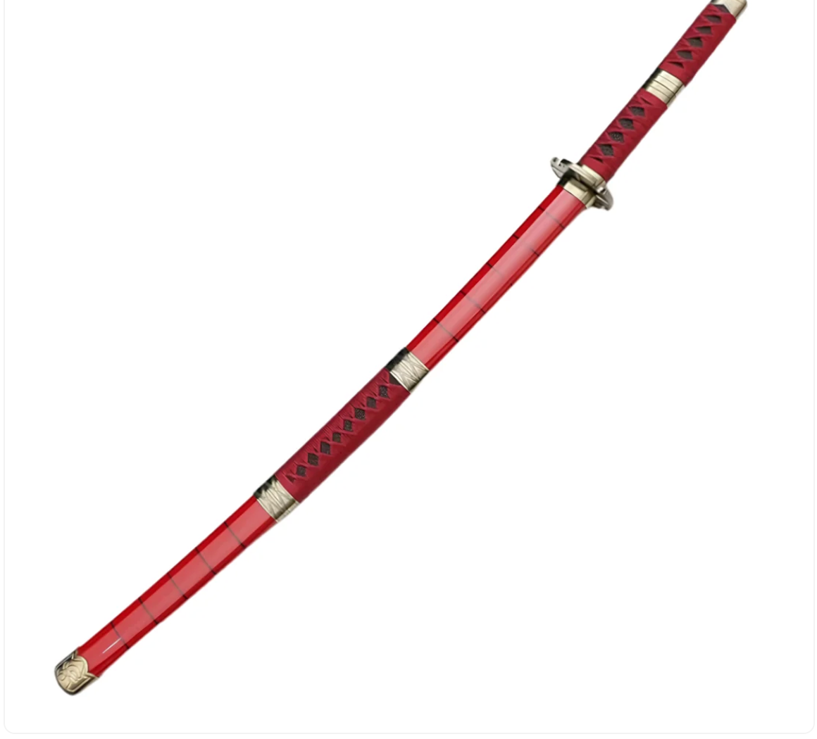 One Piece Zoro Cosplay Sword | Sandai Kitetsu Katana Replica Sword | 104cm Length | LED Light and USB Charging