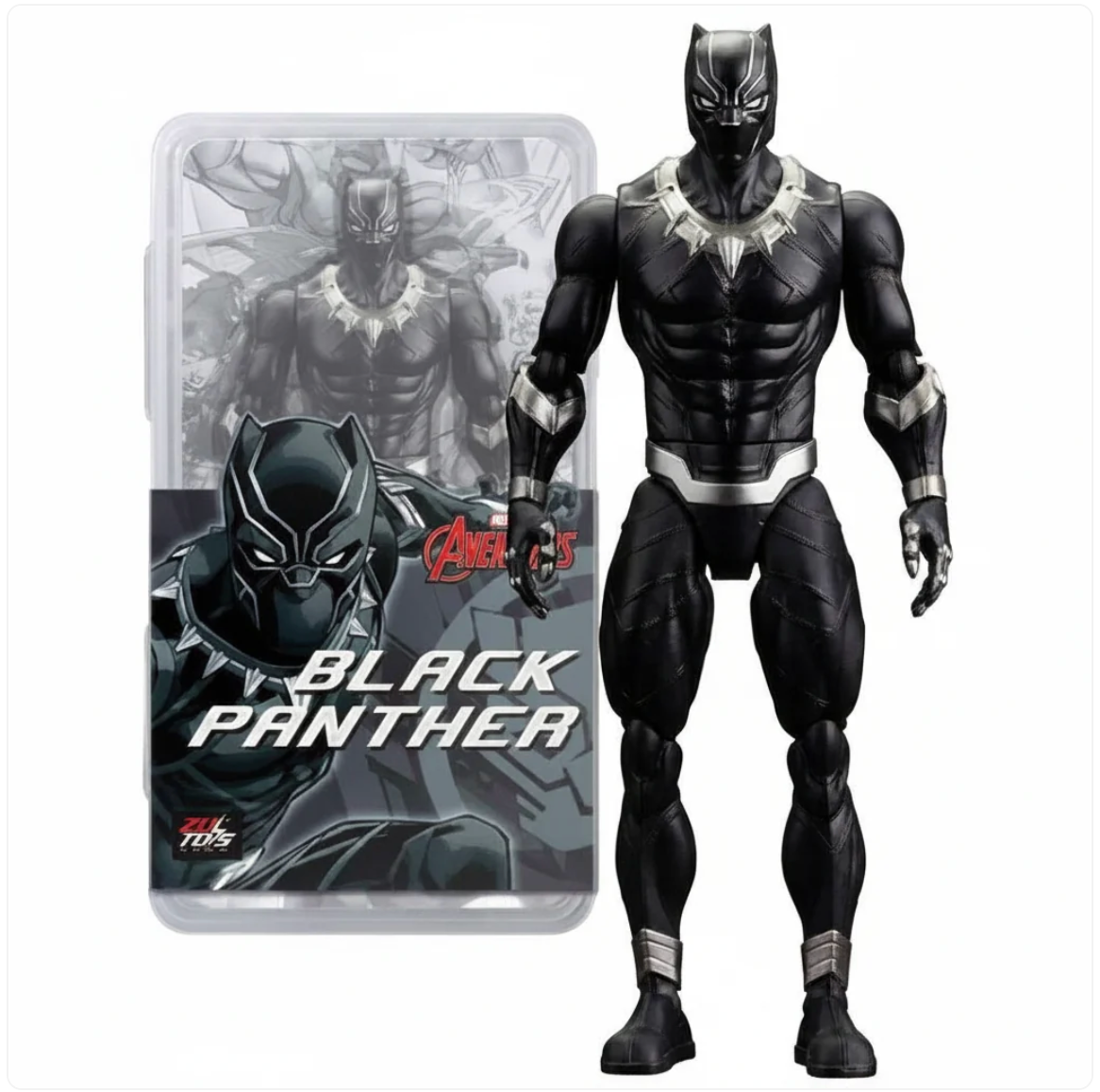 ZD Toys Marvel Avengers Black Panther 7 Inch Action Figure PVC Box Pack