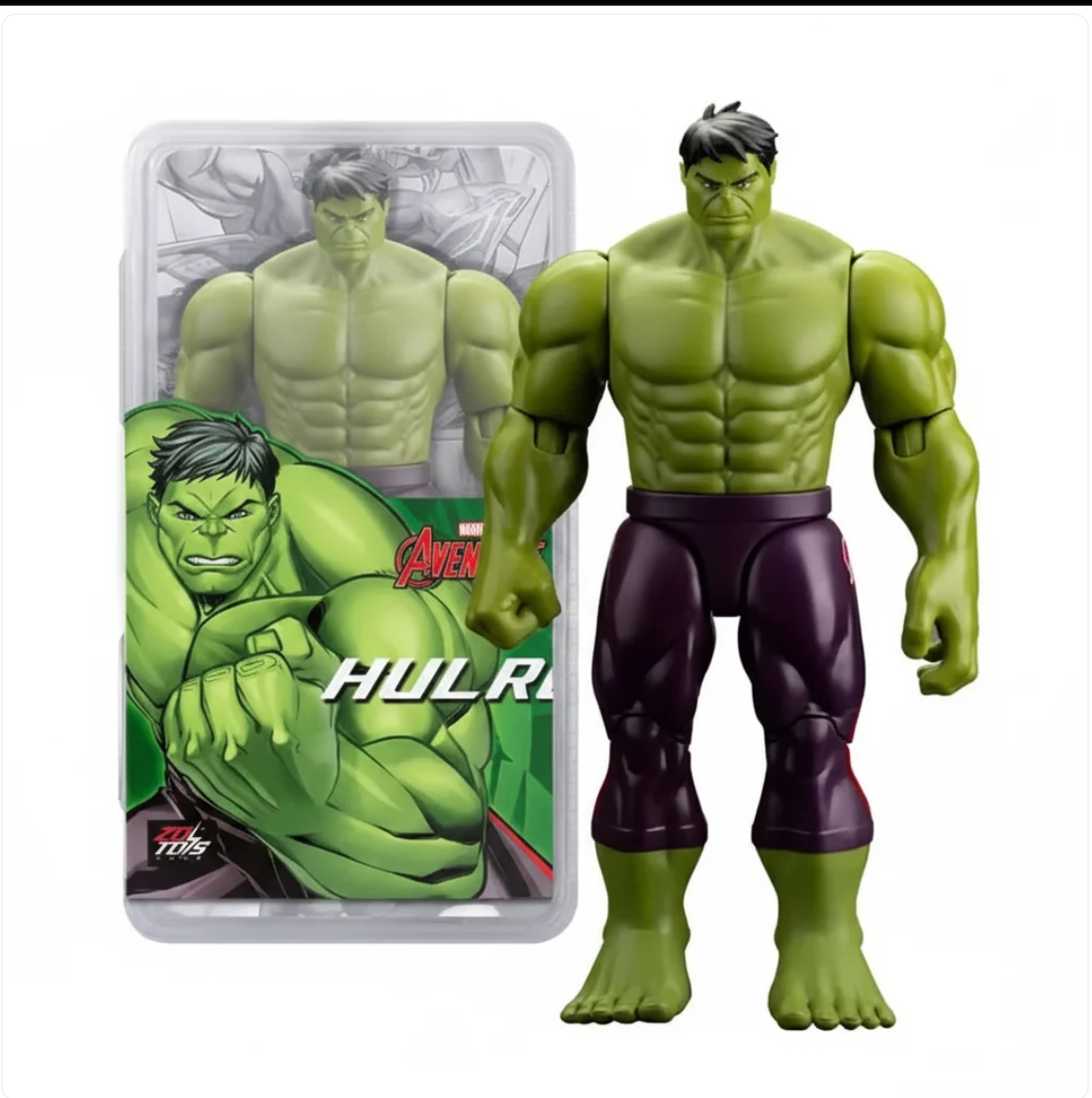 ZD Toys Marvel Avengers Hulk 7 Inch Action Figure PVC Box Pack