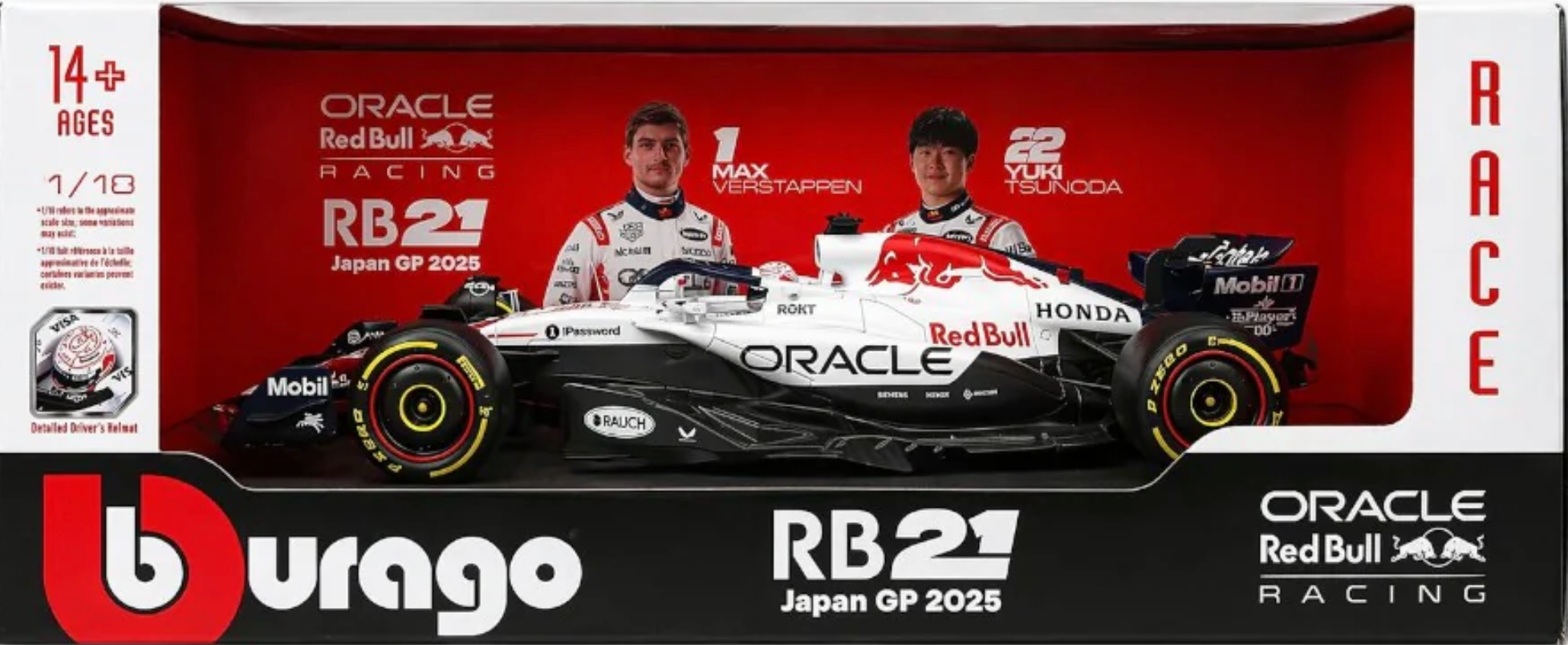 Bburago Oracle RB21 Japan GP 1:43 Livery F1 Diecast