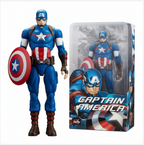 ZD Toys Marvel Avengers Captain America 9.5 Inch Action Figure with Shield PVC Box Pack